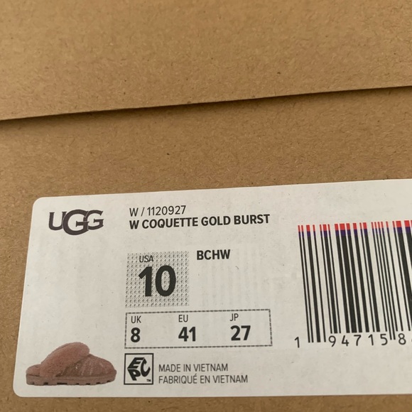 NWB Ugg coquette shearling slippers cold burst in Beachwood - Picture 14 of 16